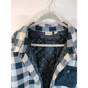 Adventuridge Mens Quilted Flannel Shirt Jacket Buffalo Plaid (Upcycled)